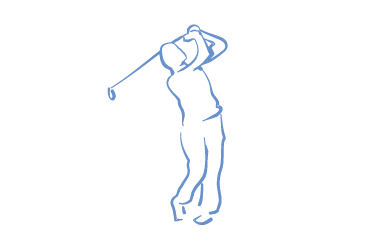 Golfing Illustration